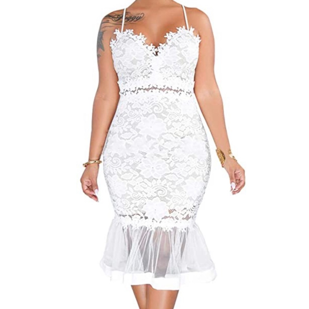 👆 NWOT White Dress